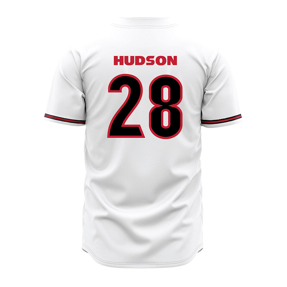 Georgia - NCAA Baseball : Brennan Hudson - White Jersey-1