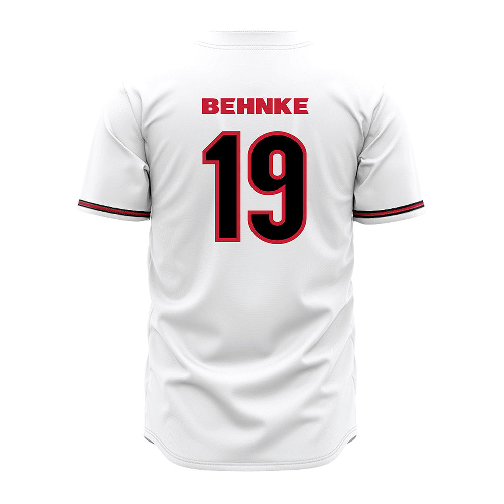 Georgia - NCAA Baseball : Andrew Behnke - White Jersey-1