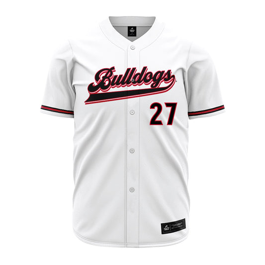 Georgia - NCAA Baseball : Dylan Vigue - White Jersey-0