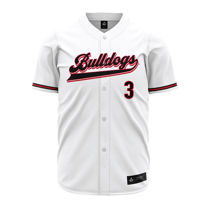 Georgia - NCAA Baseball : Daniel Jackson - White Jersey-0