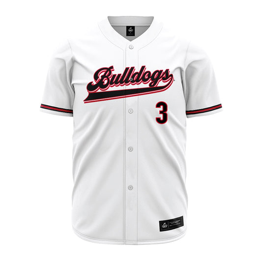 Georgia - NCAA Baseball : Daniel Jackson - White Jersey-0