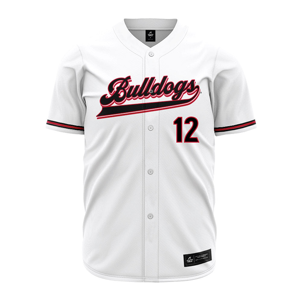 Georgia - NCAA Baseball : Caden Aoki - White Jersey-0