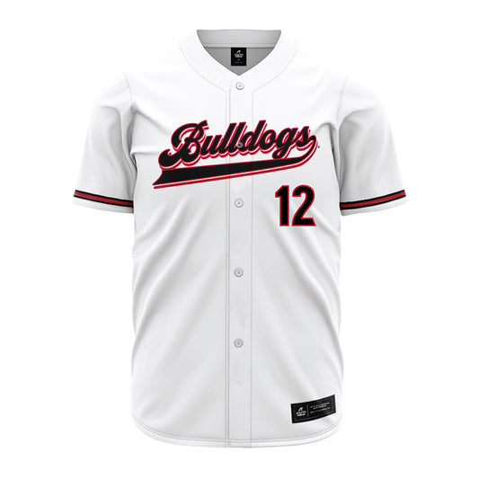 Georgia - NCAA Baseball : Caden Aoki - White Jersey-0