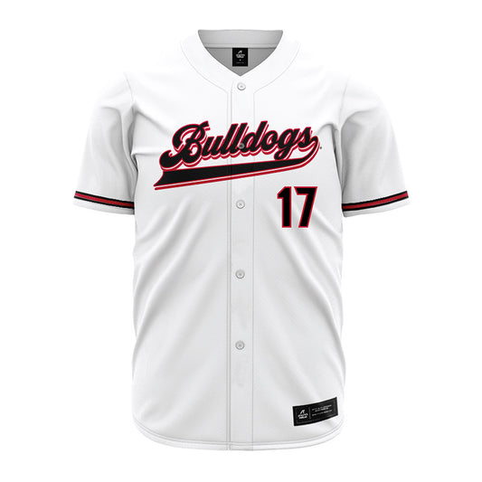 Georgia - NCAA Baseball : Teddy Brennan - White Jersey-0