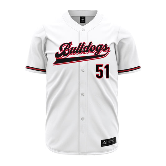 Georgia - NCAA Baseball : Lucas Morici - White Jersey-0
