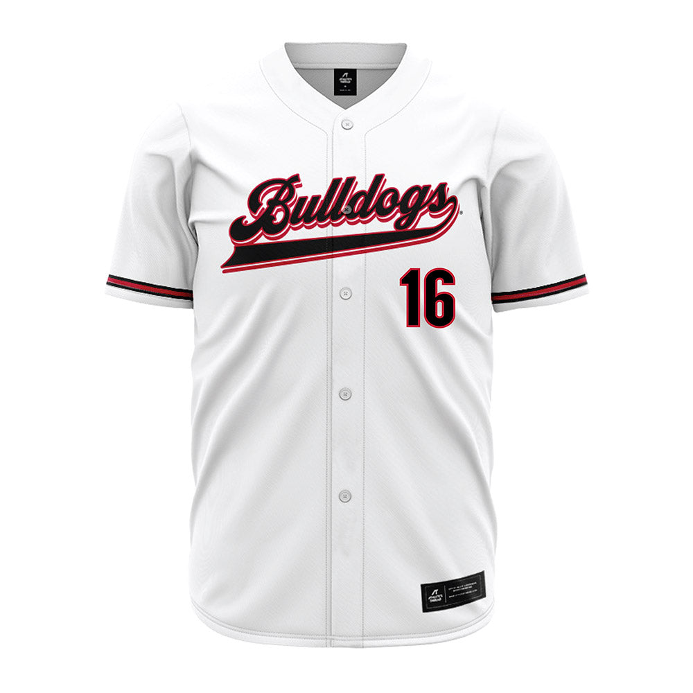 Georgia - NCAA Baseball : Zachary Brown - White Jersey-0