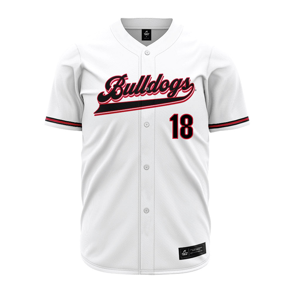 Georgia - NCAA Baseball : TL Saxon - White Jersey-0