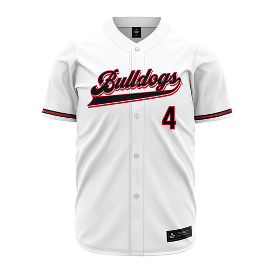Georgia - NCAA Baseball : Michael Oshaughnessy - White Jersey-0