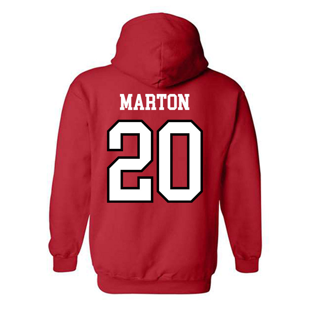 UNLV - NCAA Baseball : Ryan Marton - Classic Shersey Hooded Sweatshirt-1