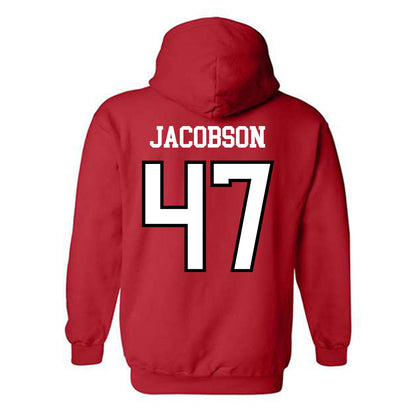 UNLV - NCAA Football : Tyson Jacobson - Classic Shersey Hooded Sweatshirt-1