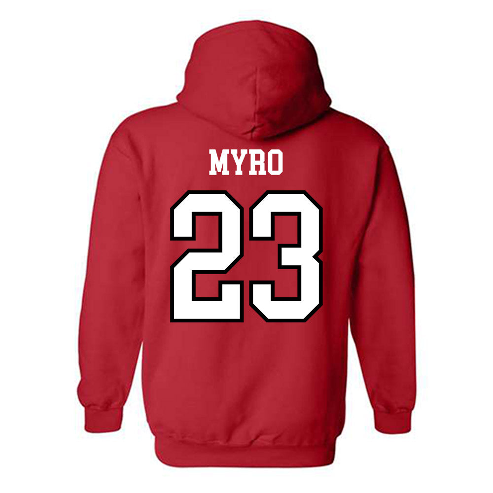 UNLV - NCAA Baseball : Gunnar Myro - Classic Shersey Hooded Sweatshirt-1