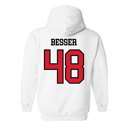 UNLV - NCAA Football : CJ BESSER - Classic Shersey Hooded Sweatshirt-1