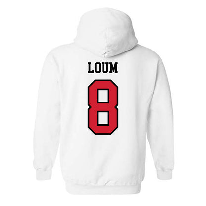 UNLV - NCAA Men's Basketball : Moustapha Loum - Classic Shersey Hooded Sweatshirt-1