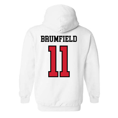 UNLV - NCAA Men's Basketball : Xavier Brumfield - Classic Shersey Hooded Sweatshirt-1