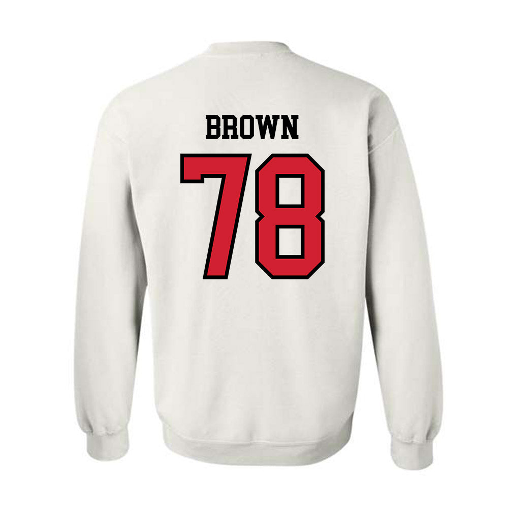 UNLV - NCAA Football : Jackson Brown - Classic Shersey Crewneck Sweatshirt-1