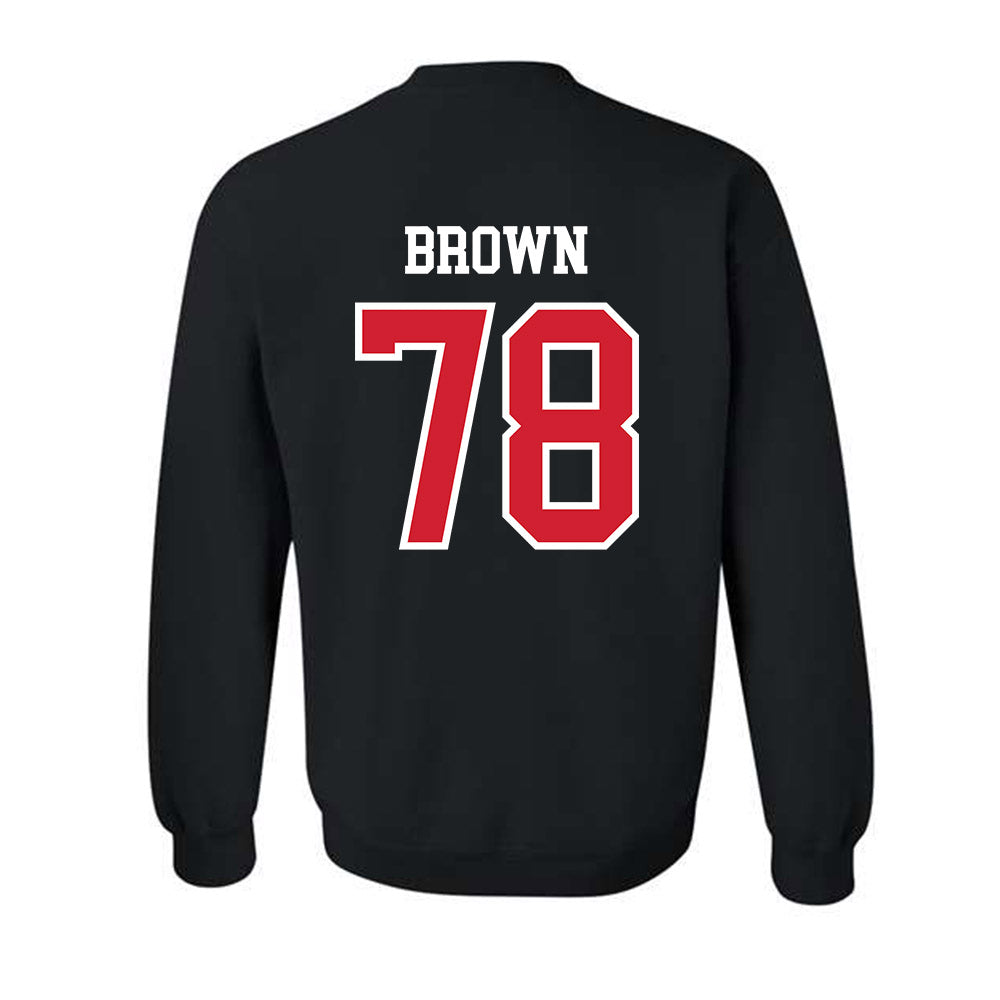 UNLV - NCAA Football : Jackson Brown - Classic Shersey Crewneck Sweatshirt-1