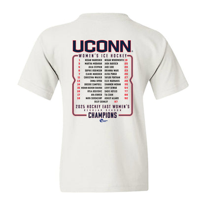 UConn - NCAA Women's Ice Hockey : - Team Roster Youth T-Shirt-1