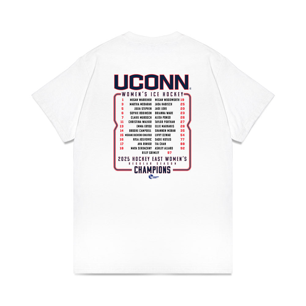UConn - NCAA Women's Ice Hockey : - Team Roster Premium T-Shirt-1