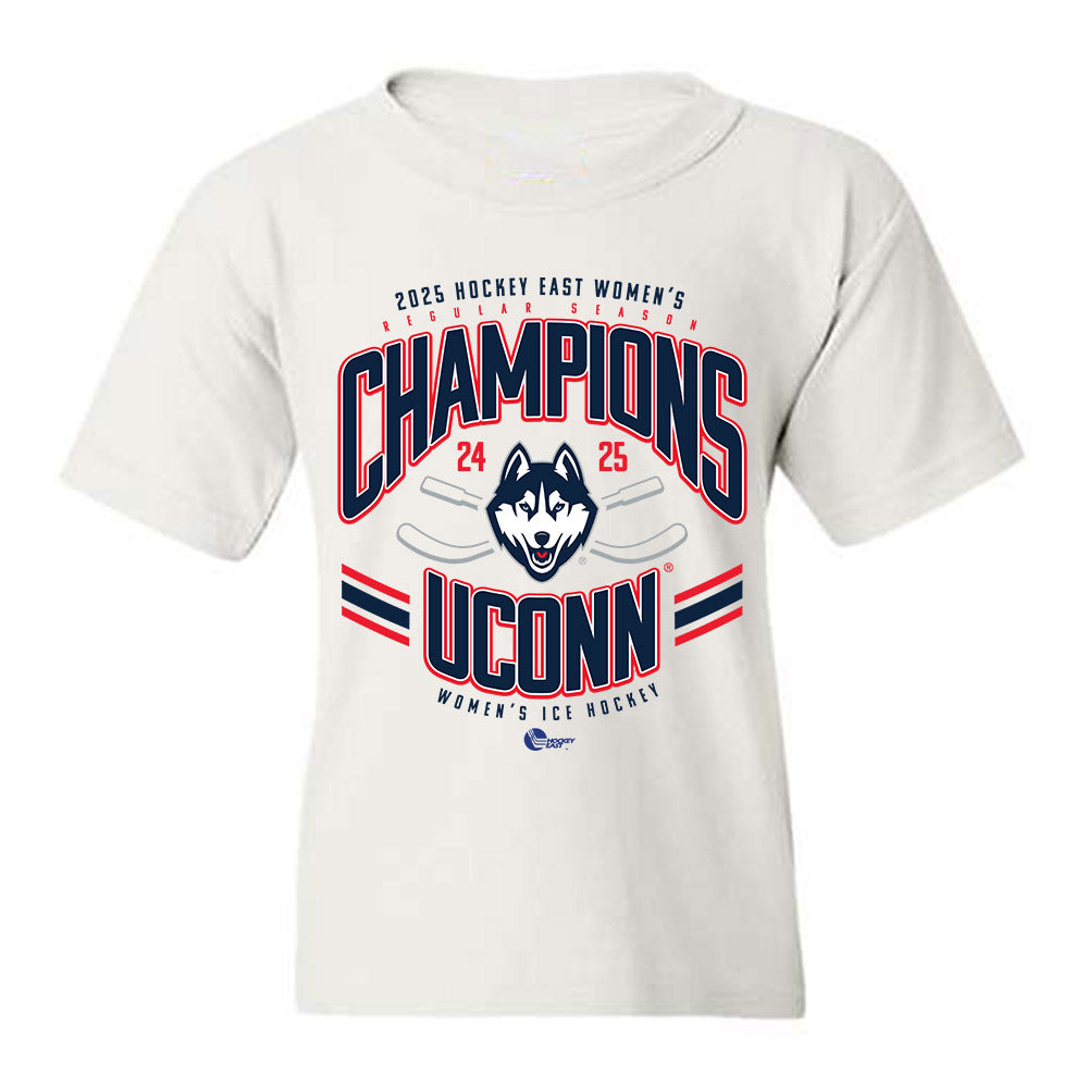 UConn - NCAA Women's Ice Hockey : - Team Roster Youth T-Shirt-0