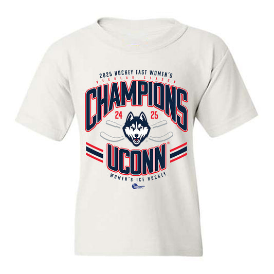 UConn - NCAA Women's Ice Hockey : - Team Roster Youth T-Shirt-0