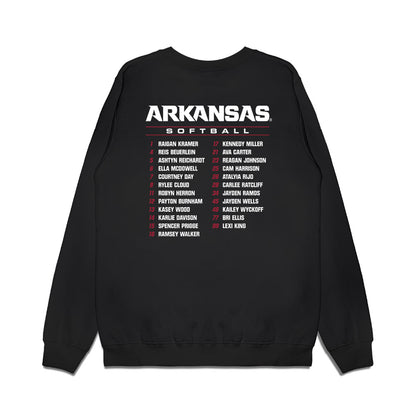 Arkansas - NCAA Softball : - Roster Premium Crewneck Sweatshirt-1