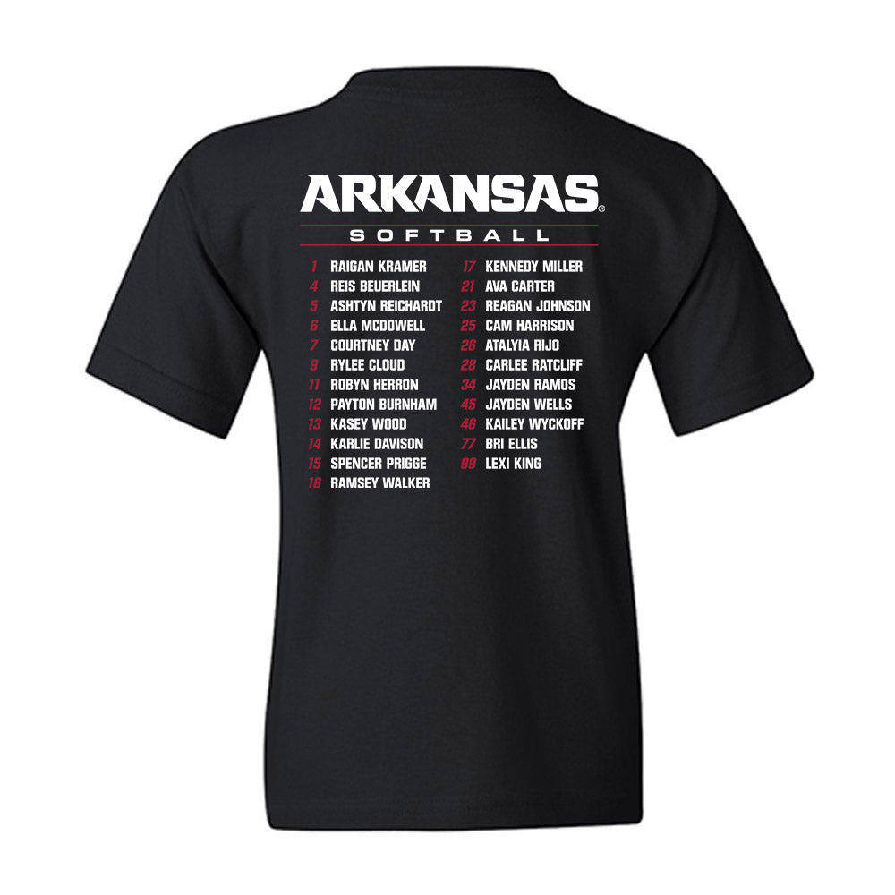 Arkansas - NCAA Softball : - Roster Youth T-Shirt-1