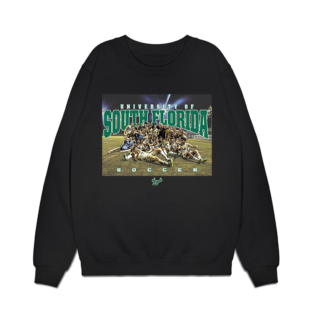 USF - NCAA Men's Soccer : - Team Caricature Premium Crewneck Sweatshirt-0