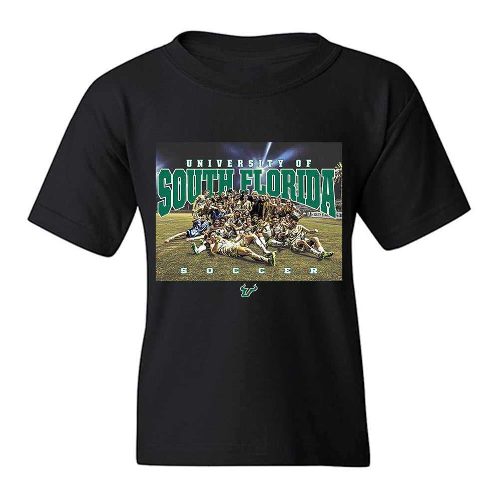 USF - NCAA Men's Soccer : - Team Caricature Youth T-Shirt-0