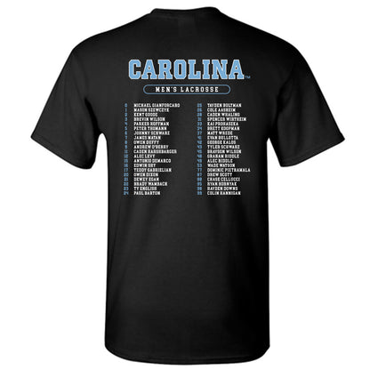 UNC - NCAA Men's Lacrosse : - Roster T-Shirt-1