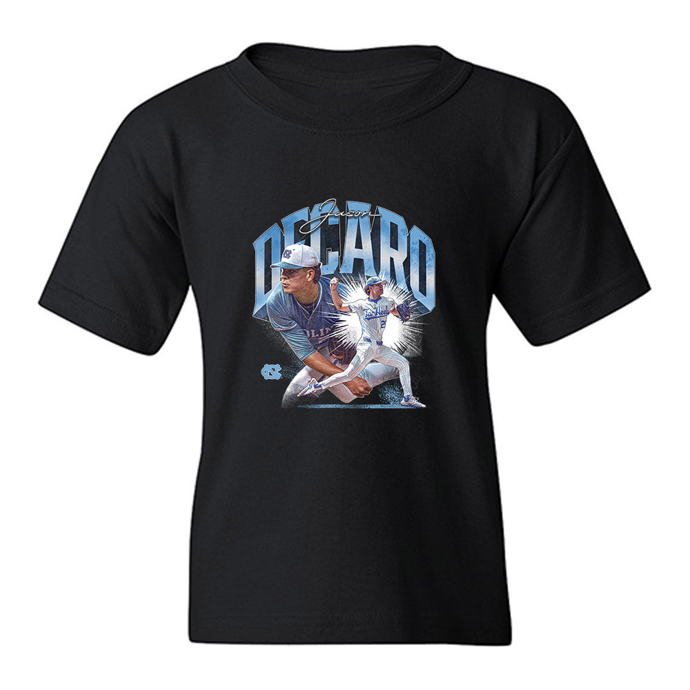 UNC - NCAA Baseball : Jason DeCaro - Youth T-Shirt-0
