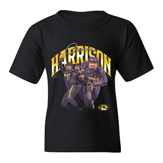 Missouri - NCAA Softball : Cierra Harrison - Collage Youth T-Shirt-0
