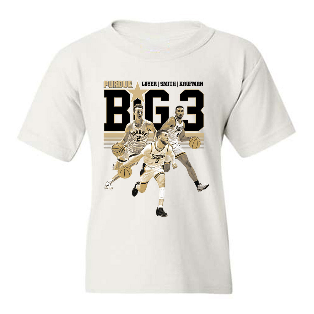 Purdue - NCAA Men's Basketball : - Collage Youth T-Shirt-0
