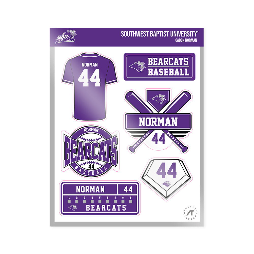 SBU - NCAA Baseball : Caden Norman - Sticker Sheet-0