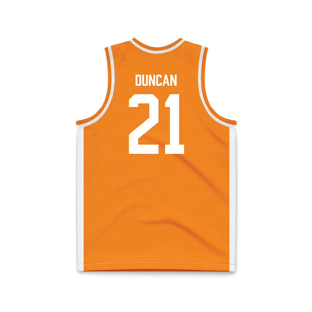 Tennessee - NCAA Men's Basketball : Campbell Duncan - Basketball Jersey-1