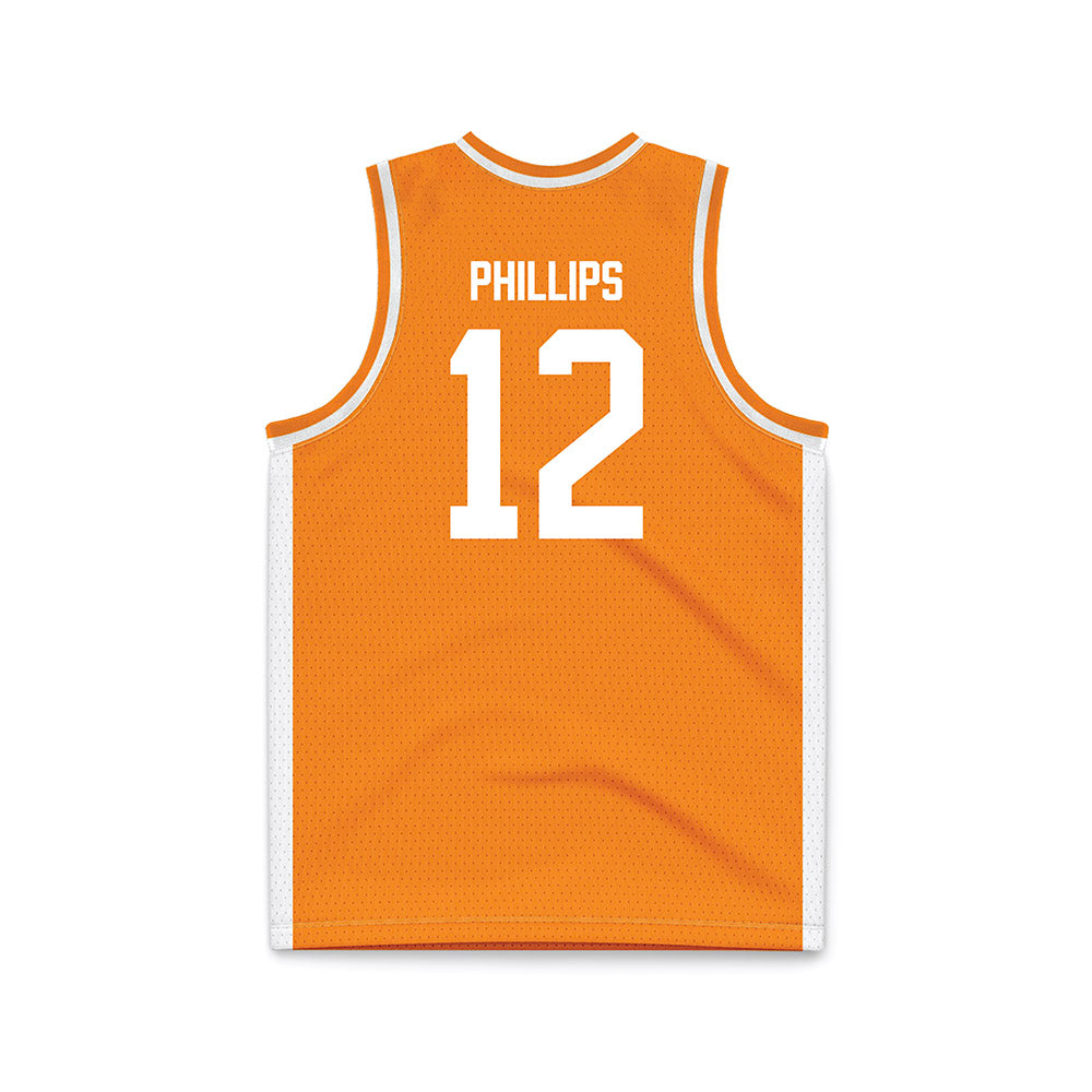 Tennessee - NCAA Men's Basketball : John Phillips - Basketball Jersey-1