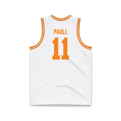 Tennessee - NCAA Men's Basketball : Gavin Paull - White Basketball Jersey-1
