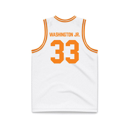 Tennessee - NCAA Men's Basketball : Christopher Washington Jr. - White Basketball Jersey-1