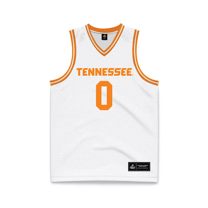 Tennessee - NCAA Men's Basketball : Ja'Kobi Gillespie - White Basketball Jersey-0