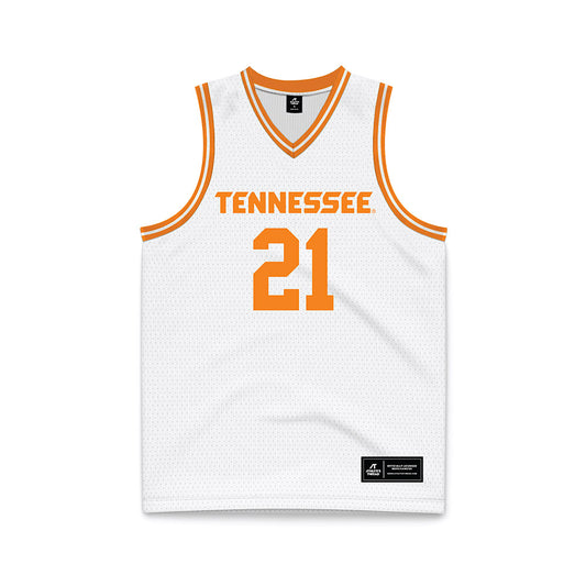 Tennessee - NCAA Men's Basketball : Campbell Duncan - White Basketball Jersey-0