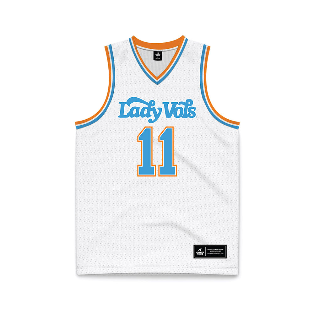 Tennessee - NCAA Women's Basketball : Lazaria Spearman - White Basketball Jersey-0