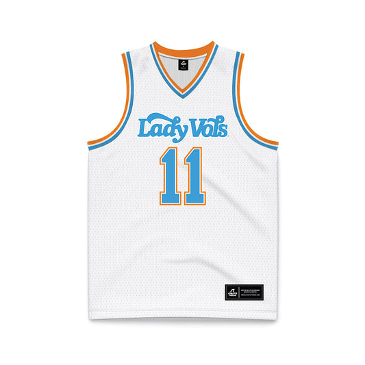 Tennessee - NCAA Women's Basketball : Lazaria Spearman - White Basketball Jersey-0