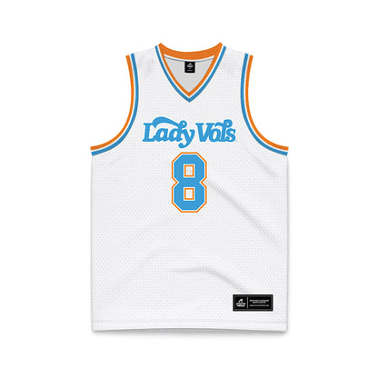 Tennessee - NCAA Women's Basketball : Jersey Wolfenbarger - White Basketball Jersey-0