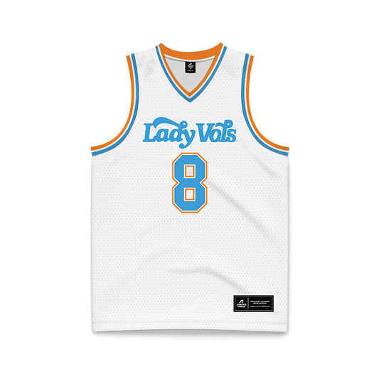 Tennessee - NCAA Women's Basketball : Jersey Wolfenbarger - White Basketball Jersey-0