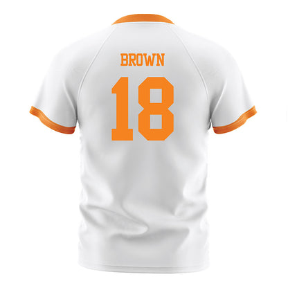 Tennessee - NCAA Women's Soccer : Ally Brown - White Soccer Jersey-1