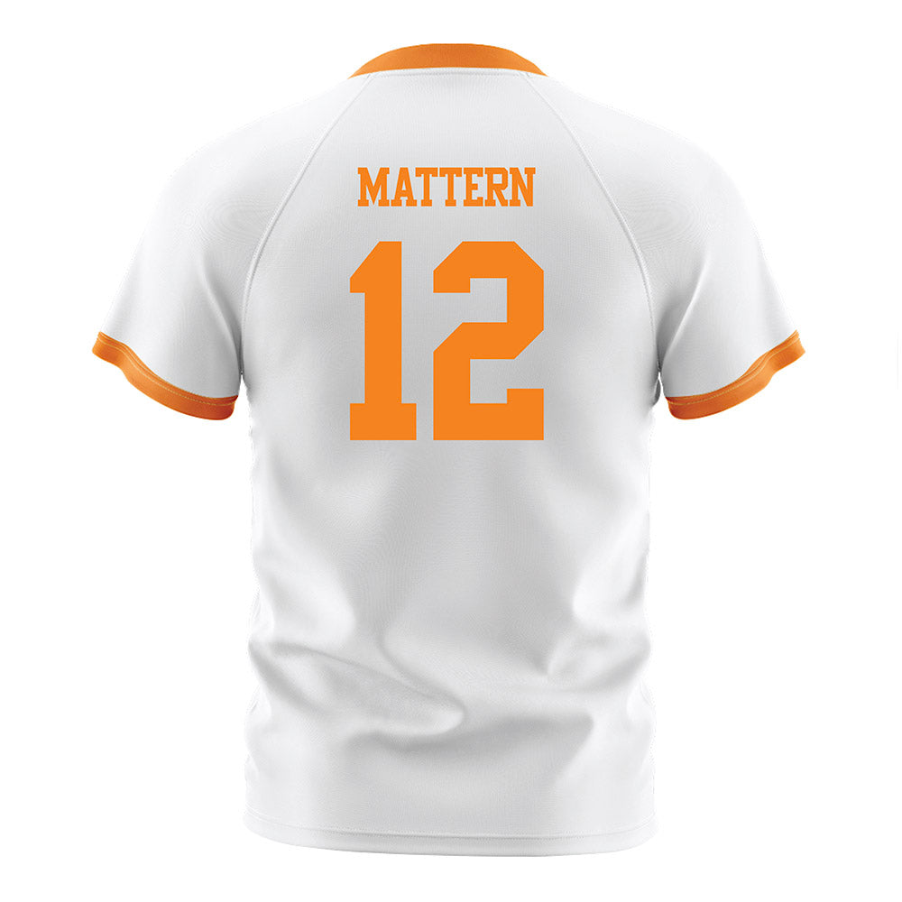 Tennessee - NCAA Women's Soccer : Reese Mattern - White Soccer Jersey-1