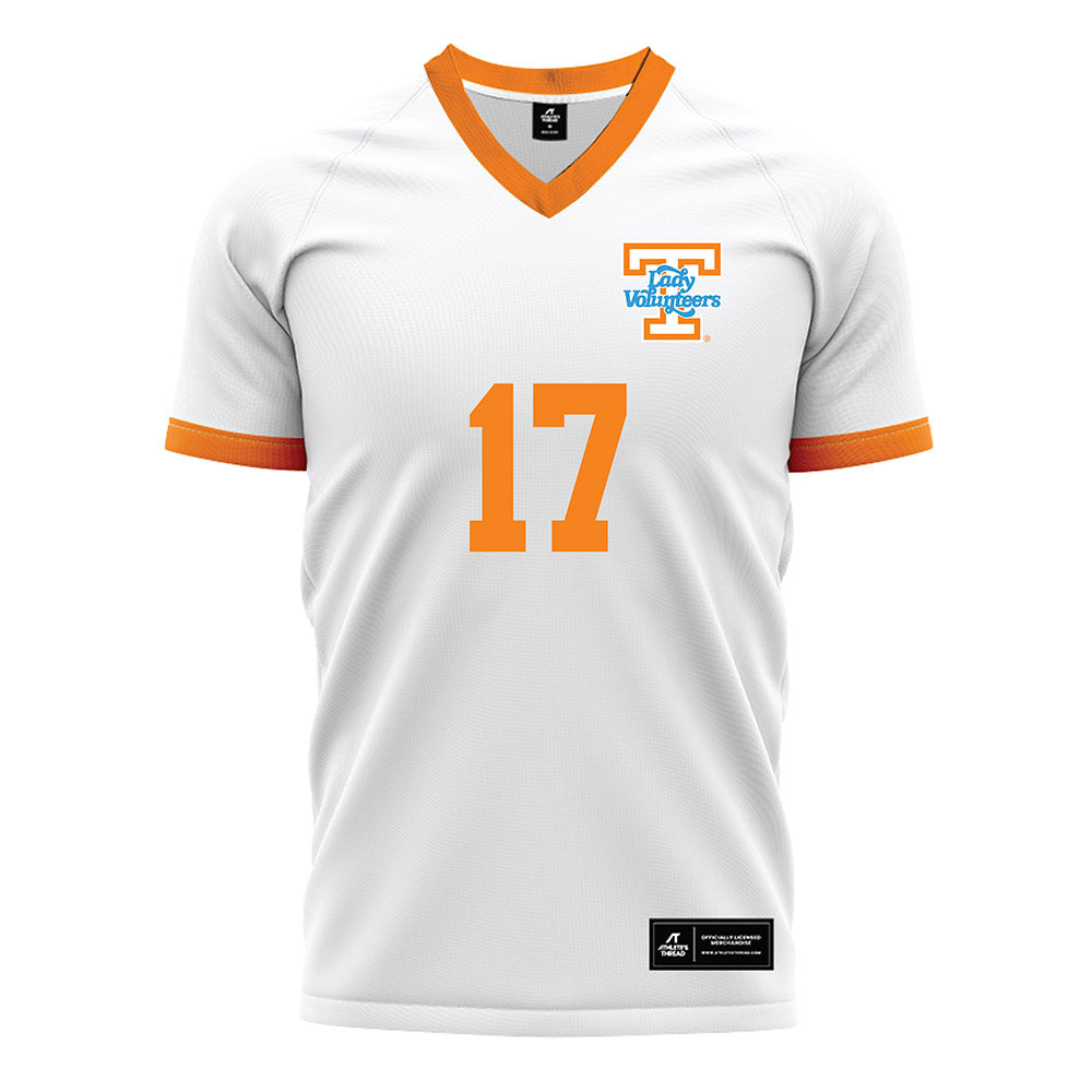Tennessee - NCAA Women's Soccer : Jenna Chatterton - White Soccer Jersey-0