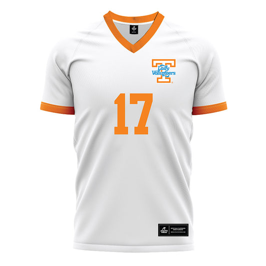 Tennessee - NCAA Women's Soccer : Jenna Chatterton - White Soccer Jersey-0