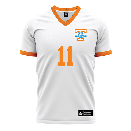 Tennessee - NCAA Women's Soccer : Kameran Bluette - White Soccer Jersey-0