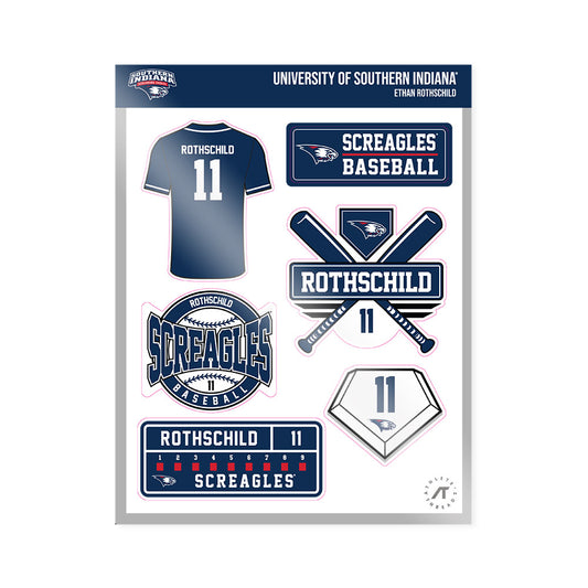 USI - NCAA Baseball : Ethan Rothschild - Sticker Sheet-0