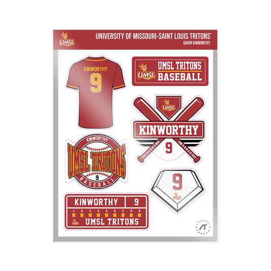UMSL - NCAA Baseball : Gavin Kinworthy - Sticker Sheet-0